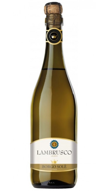 Вино игристое Borgo Sole Lambrusco Dell`Emilia IGT Bianco Amabile белое полусладкое 0.75 л 8%